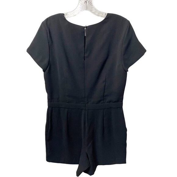 NWT Banana Republic Women's Size 8 Black Romper Shorts Keyhole Back NEW - Picture 3 of 8